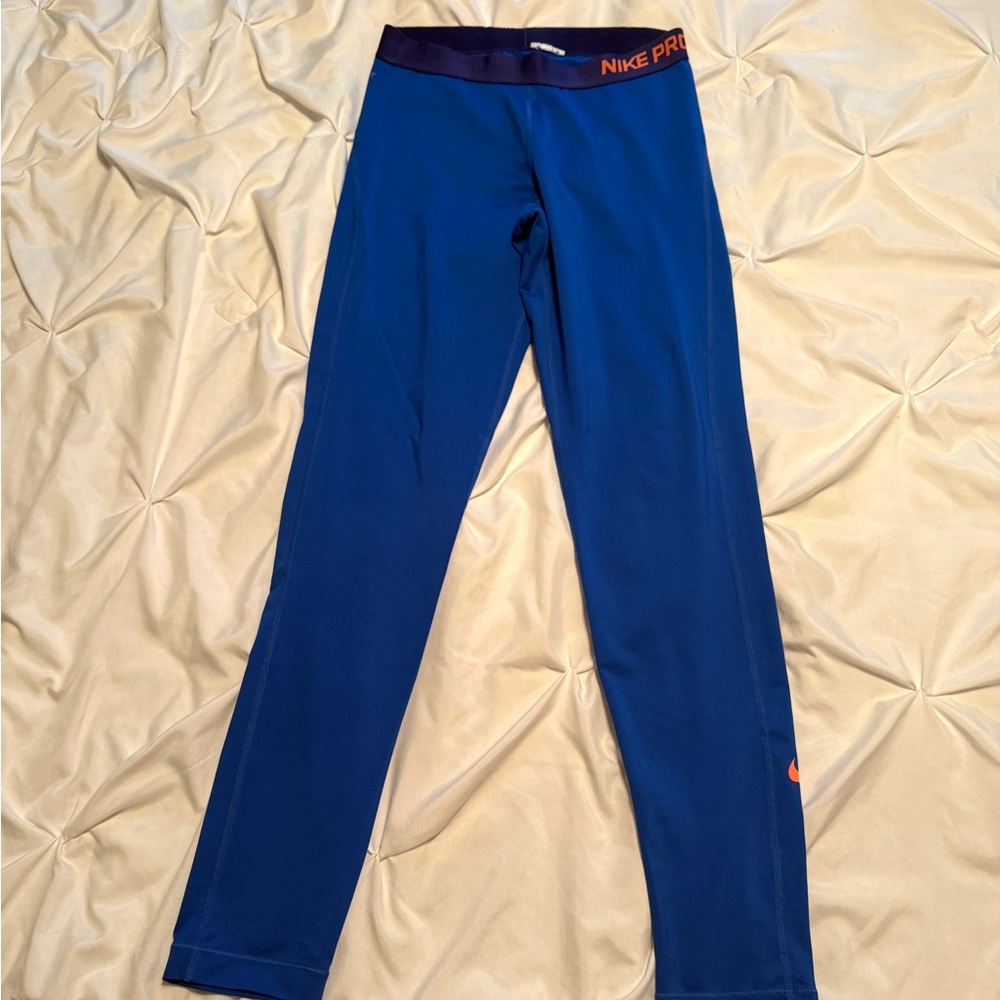Nike Pro Women’s Blue Leggings Dri-fit